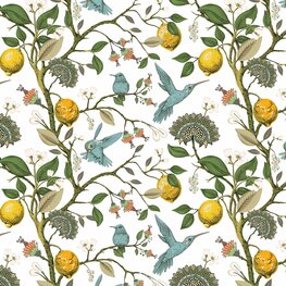 Lemon Birds behang