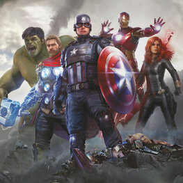Avengers fotobehang Working Together