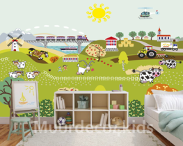 behang kinderkamer boerderij boerderij behang behang kinderkamer boerderij boerderij behang