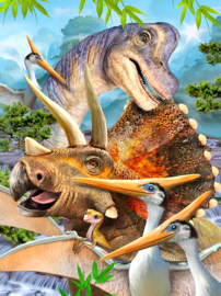 Dinosaurus behang Selfie