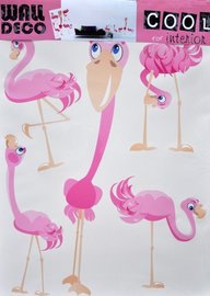 Flamingo muurstickers XL