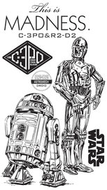 Star Wars muurstickers Droids XXL