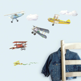 Vliegtuig muurstickers Vintage Planes