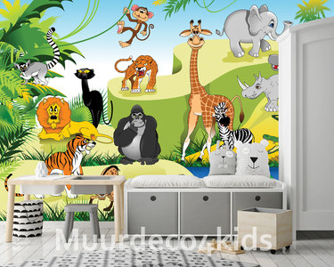 Featured image of post Fotobehang Dieren Jungle Jouw uniek jungle fotobehang start vanaf slechts 27 27 33 00 per m