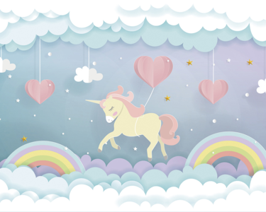 Unicorn Dream behang voor de kinderkamer